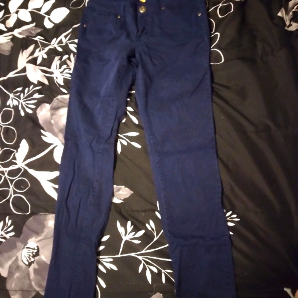 Size 5 Navy Blue Arizona Skinny Jeans